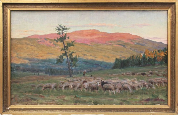 Павлов Олег Борисович. Пейзаж. Алтай. Вечер 